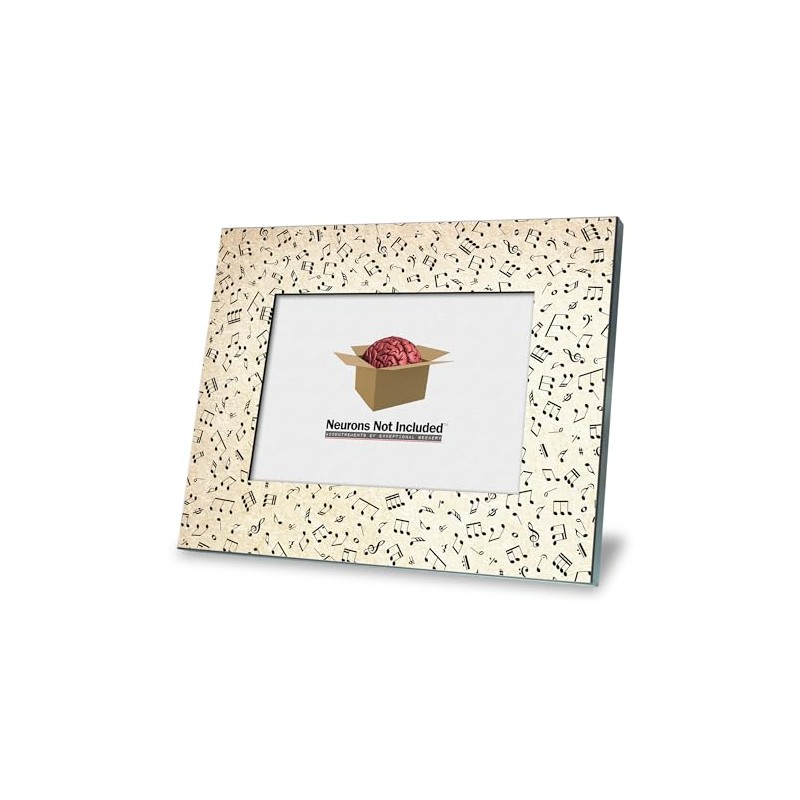Musical Notes Picture Frame - Holds 5x7 Photo-Overall size 8x10