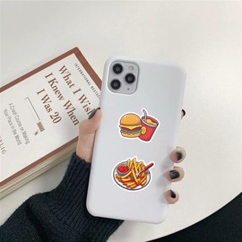 Pack of 50 Hamburg Stickers Pack Hamburg Sticker Set Waterproof Vinyl Stickers for Laptop Children Cars Motorcycle Bicycle Skateboard Luggage Suitcase Computer Sticker Graffiti Decal