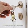 JILFR Robot Pendant Keychains, Cute Keychains, Large Key Ring, Special