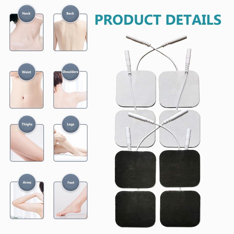 20-Piece TENS Machine Pads Set - Universal, Safe & Durable