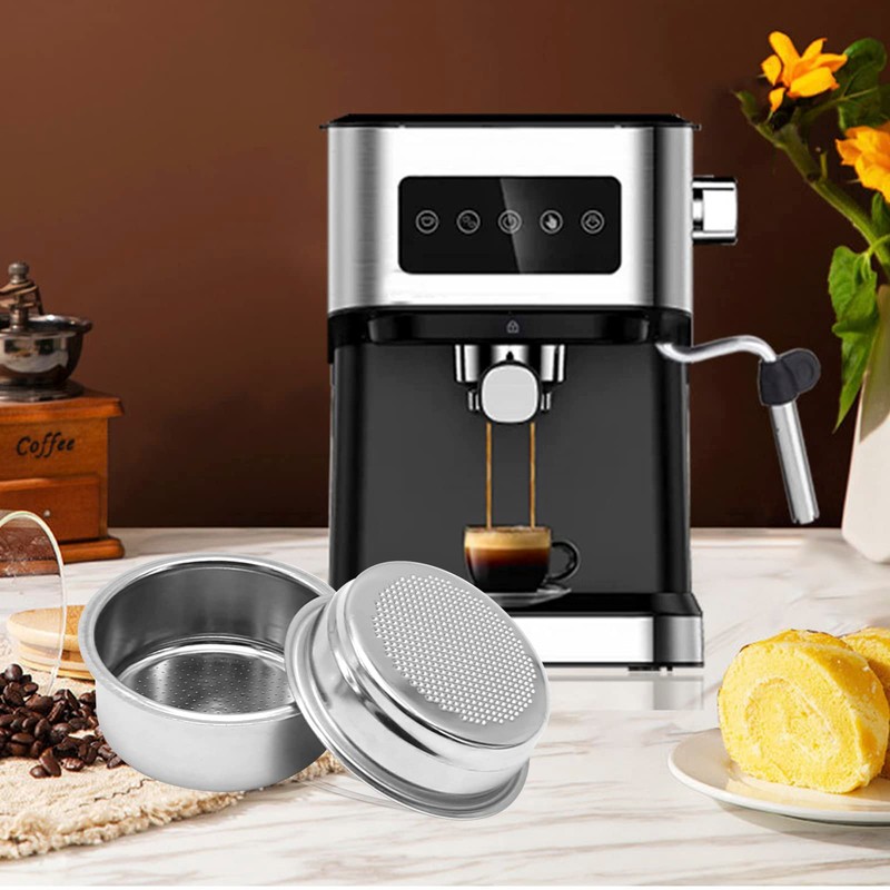Zreneyfex 2 Pack 51 mm Single and Double Espresso Filter