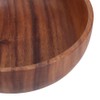 22x7.5cm Eco Friendly Wooden Salad Bowl Container Food Fruit Serving