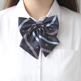 Ribbon, School Ribbon, Adjustable Size, Easy to Wear, School Tie, Accessory, Cute, High School Girl, School Uniform, Costume, Costume, navy
