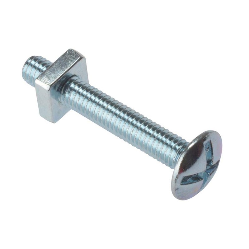 ForgeFix Roofing Bolts | M6 x 16mm | Zinc Plated