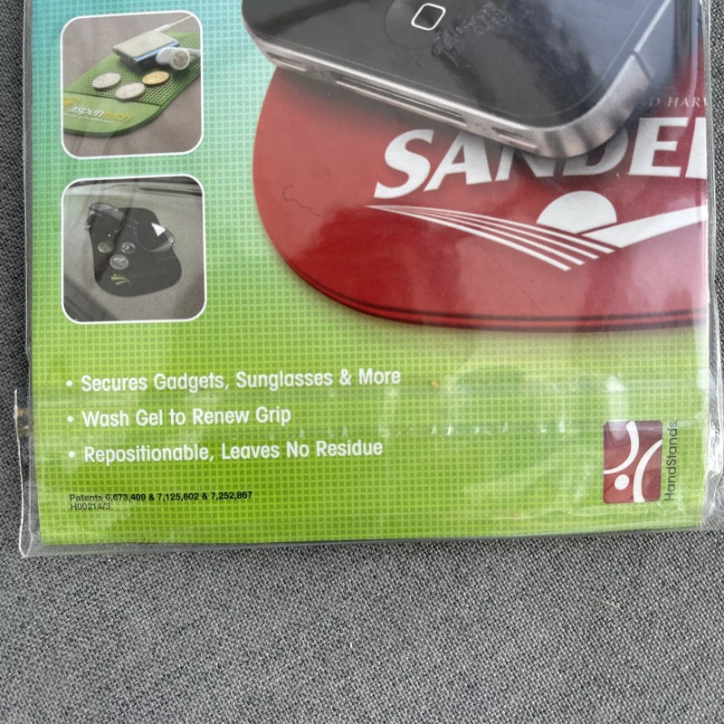 Handstands Jelly Sticky Pad VOLVO Tire Tracks Pattern Holds Phone