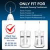 FitMount 6 Pack Toothbrush Replacement Heads Compatible with WaterPik Sonic