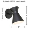 John Timberland Vance Modern Outdoor Wall Light Fixture Black LED