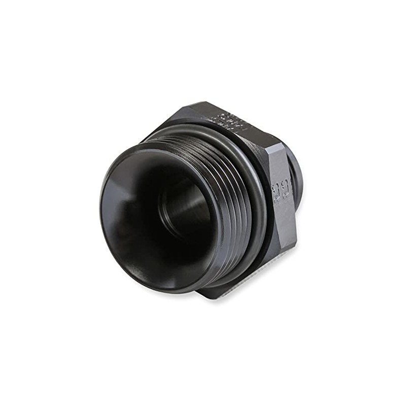 Earl's Adapter, 6An Male To -12 Port, Black