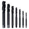 Kimlonton 7pcs Spiral Tap Threading Tap Set Tap Drill Set