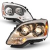 KUAFU Pair Projector Headlight Assembly Compatible with 2007-2012 GMC Acadia