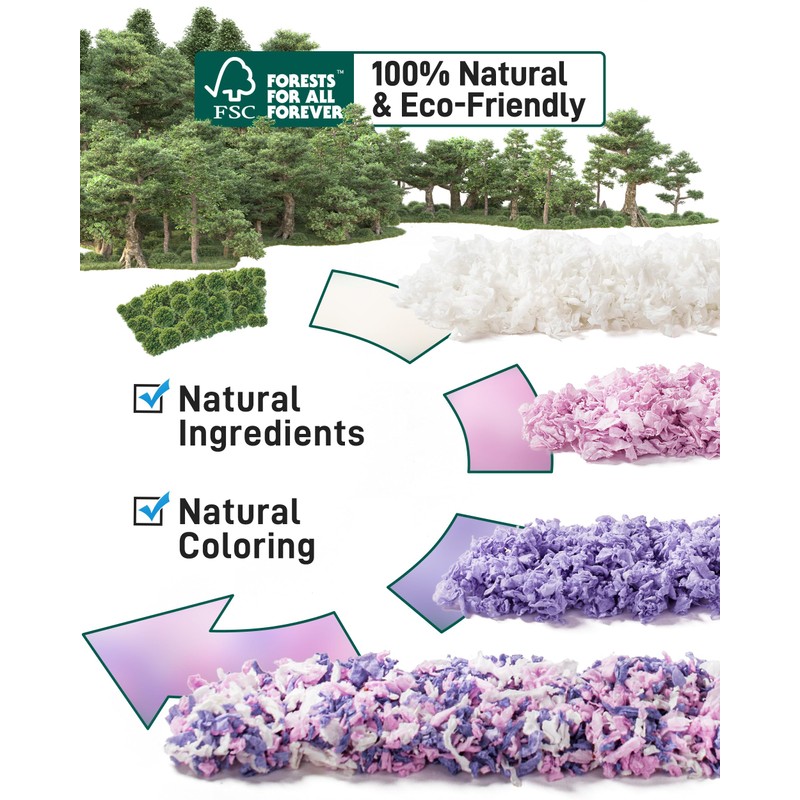 BUCATSTATE Hamster Bedding 70L, 99% Dust-Free Guinea Pig Paper Bedding