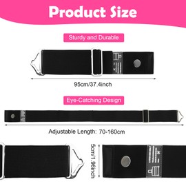 Kifmurase Luggage Strap for Suitcase, 2-in-1 Travel Belt Over Handle for Carry On Bag, Adjustable Elastic Luggage Belt Bag Bungee Travel Essential Accessories