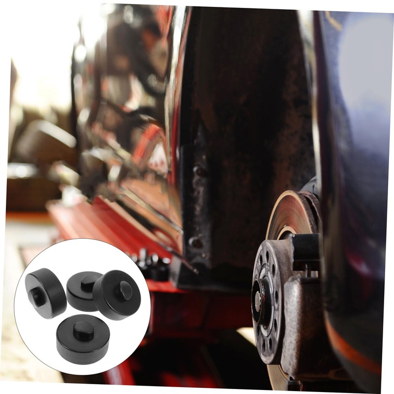 ORFOFE 4pcs Car Jack Pad Non-Slip Rubber Lifting Support Auto