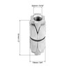 Qwork 3/8/''-16 Double Expansion Anchor, 25 Pcs Zinc Plated Shield