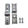 6 Pcs 180 Degree Structural Pipe Clamp,Fit for 1 Inch