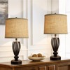 Lampshades Set of 2, Fabric Burlap Lampshades 11.6" Top x