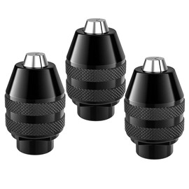 SeonFook 3Pcs Quick Change Keyless Chuck Compatible with Dremel 4486 Rotary Tools 3000 4000 7700 8200 for accessory rotary bits with 1/32-inch(0.8mm) to 1/8-inch(3.2mm) shanks