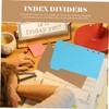 GRIRIW 20pcs Paper Binder Dividers Index Tabs for Easy Document