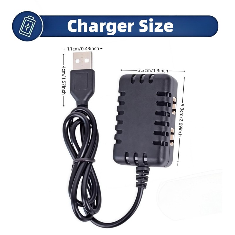 7.4V Li-Po Li-on Battery Charger XH-3P Connector Plug USB Balance