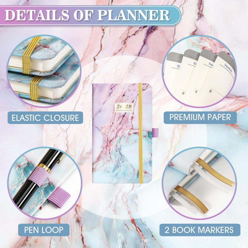 2026-2028 Monthly Pocket Planner - 3 Year Monthly Planner 2026-2028,