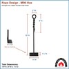 Minuteman International Rope Design Mini Hoe, Black