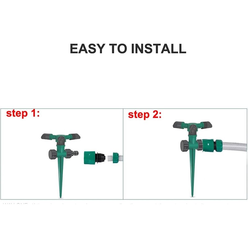 Proxima Direct 2 Pack Yard Sprinkler 360° Rotating Lawn Sprinkler