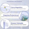 Portatarjetas magnéticas de 50 unidades para tarjetas comerciales, protectores de