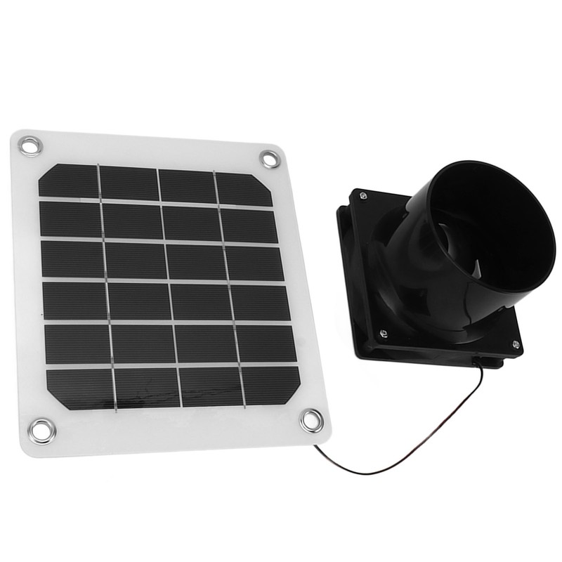 20W Solar Panel Exhaust Fan Kit with Protective Net 6