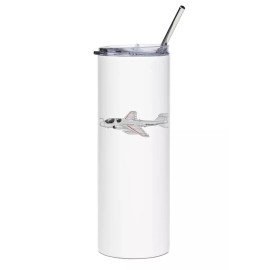 Grumman EA-6B Prowler Stainless Steel Water Tumbler with straw - 20oz.
