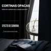 NANWEI Cortinas Blackout con Aislamiento Térmico para Estar/Recámara Ventana, con
