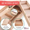U.S. Art Supply Multi-Function Artist Tool Supply Box with Locking