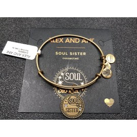 ALEX AND ANI  ALEX and ANI SOUL SISTERS II Rafaelian GOLD Bangle W/ CRYSTALS
