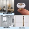 LWCUSNJ 6 pcs Shower Door Rollers Wheels, Bathroom Glass Door