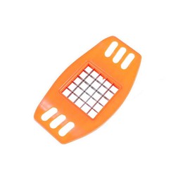 Potatoes Cutter Potatoes Fruit Vegetable Cutter Chipper Manual French Fry Cutter with Stainless Steel Blade(Orange)