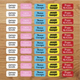 Coloured Stick On Clothing Labels (60)
