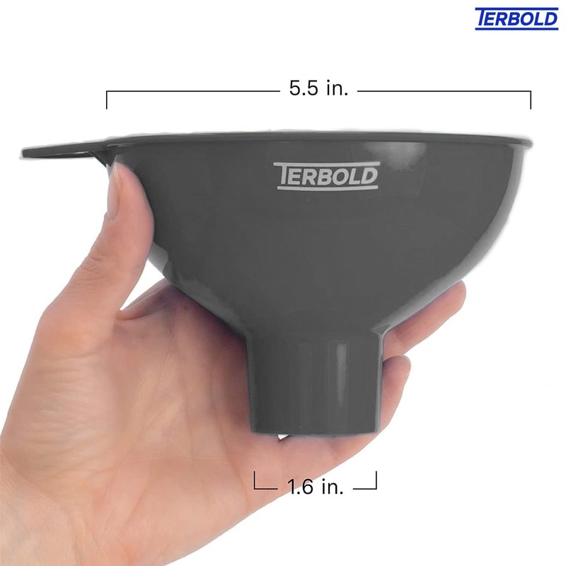 Terbold 3pc Wide Mouth Canning Funnels for Filling Bottles and