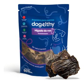 Dogelthy Premios De Higado De Res Deshidratado Para Perros