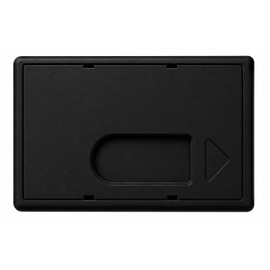 5x Black Protective Cover Card Case Bank Card Case EC Cards Plastic Cards Credit Cards Polycarbonate Thumb Slot