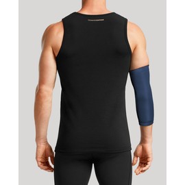 Tommie Copper BetterICE Elbow Wrap Cold Compression for Muscle Pain & Joint Soreness, Soft Flexible Gel, No Messy Leaks, Comfortable Fit, Therapeutic Thermal Compress, Latex Free - XL, Dark Navy