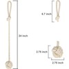 aoozleny Curtain Tiebacks 2 Pack, Curtain Ties, Curtain Holders for