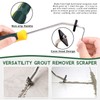 Keadic 22 Pcs Grout Removal Tool Set Contains Grout Saw