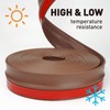 FOSLUOC Garage Door Seal Top and Sides Seal Strip Brown