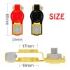 CHUSYYRAY Brass Battery Terminal Positive & Negative Clamps Connectors For