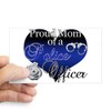 CafePress Police Mom Sticker Rectangle Bumper Sticker Car Decal