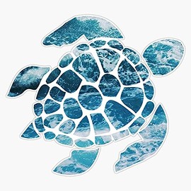 Generic, Ocean Sea Turtle Vinyl Sticker Waterproof Bumper Sticker Laptop Window Decal 5In, LEU3-SM-STICKERS-5750