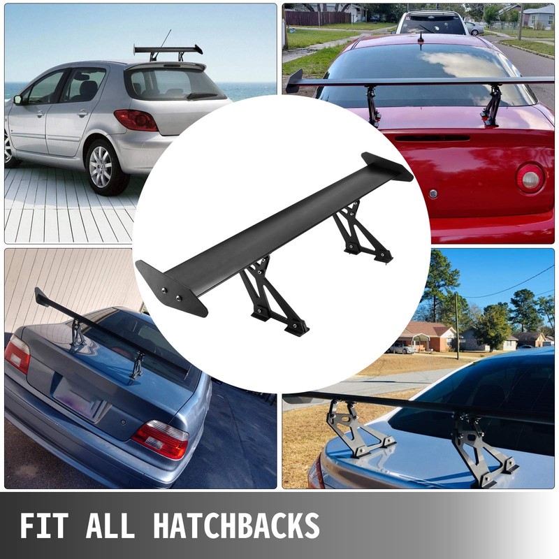 Mophorn GT Wing Spoiler 43.3inch Adjustable Universal Lightweight Aluminum Car