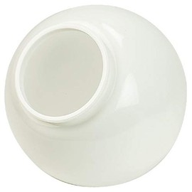Lamp Post Globes Replacement | 8" Diameter | 4" Fitter Neck | Smooth Textured | Made In USA | White
