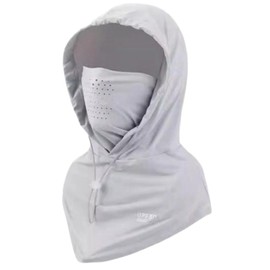 Face Cover, Cooling Neck Guard, Neck Cover, UV Protection, For Summer, Cool, Unisex, Sunscreen Mask, Full Face, Hood, Thin, Breathable, Ice Top Sun Hat, Fishing, Cycling, gray (light gray)