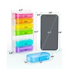 ZIKEE 7 Packs Extra Large Pill Organizer, Portable Pill Box