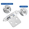 sourcing map Cabinet Kitchen Inset Hinges, 2Pcs 1/2" Overlay Semi-Concealed